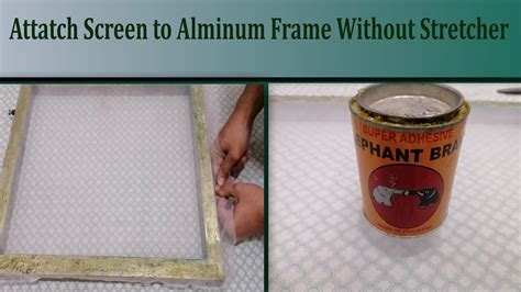 how to attach silk screen to frame